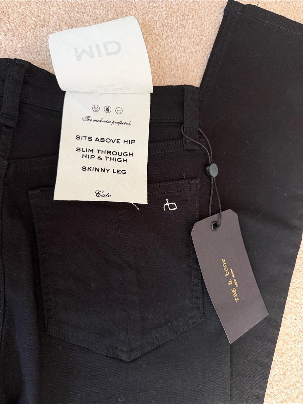 Rag & Bone Women's Cate Mid Rise Ankle Skinny Jeans NWT